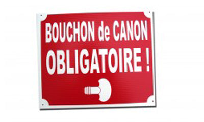 PANNEAU BOUCHON DE CANON OBLIGATOIRE