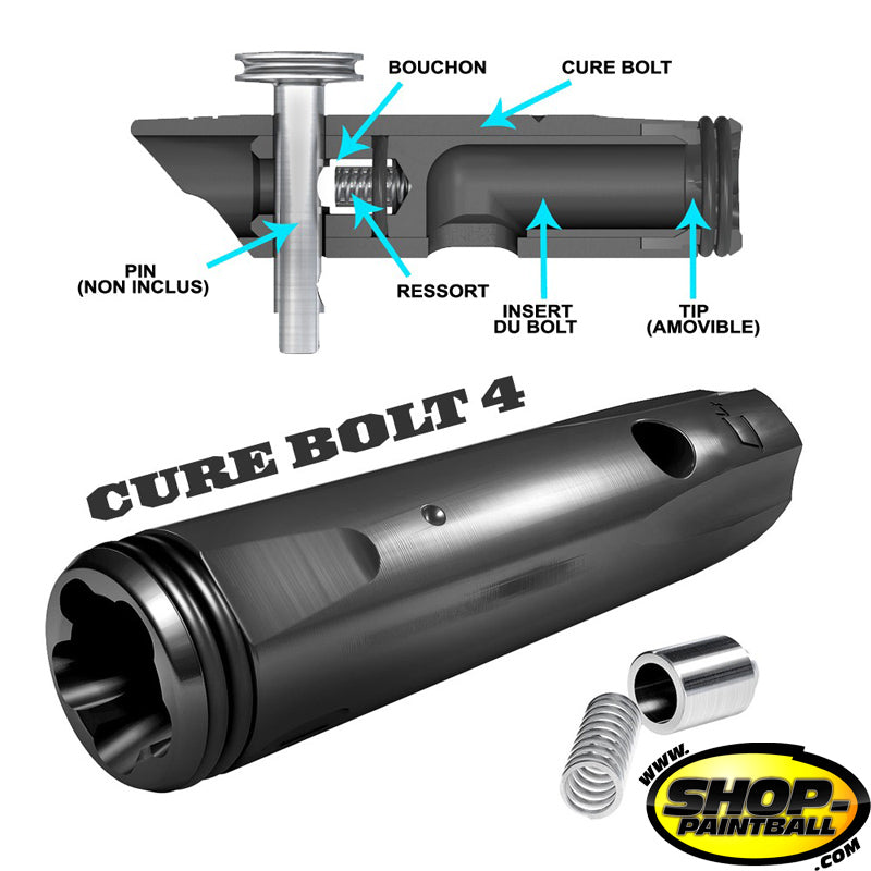 Planet Eclipse ETEK 4 Delrin Bolt & SS Bolt Pin - Pièces Détachées Paintball Pour EGO 5-10 Et ETEK 2-3